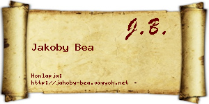 Jakoby Bea névjegykártya